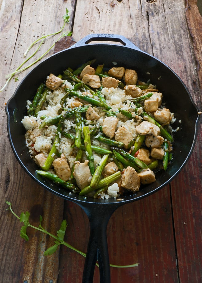 20 Minute Asparagus Stir Fry with Chicken Breast