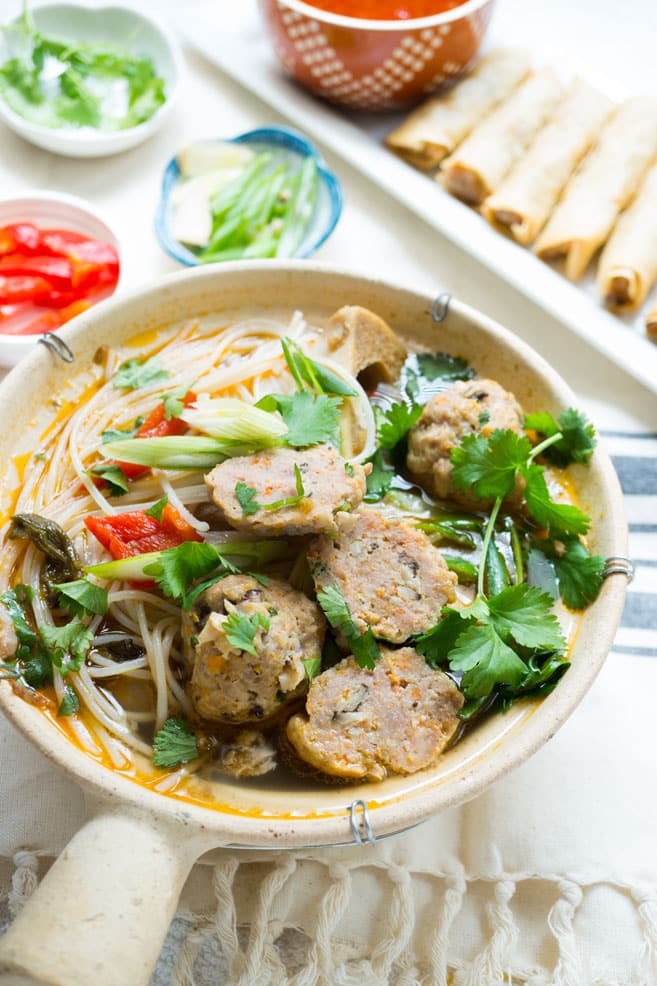 Vietnamese Beef Meatballs Soup