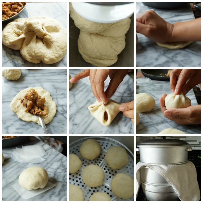 STEP BY STEP PHOTO ON HOW TO SEAL SIOPAO